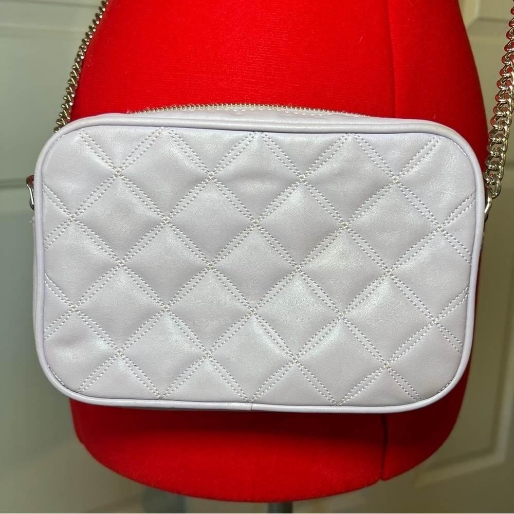 Kate Spade Carey Mini Quilted Crossbody Purse Chain Strap - Lilac / Light Purple - Picture 3 of 16